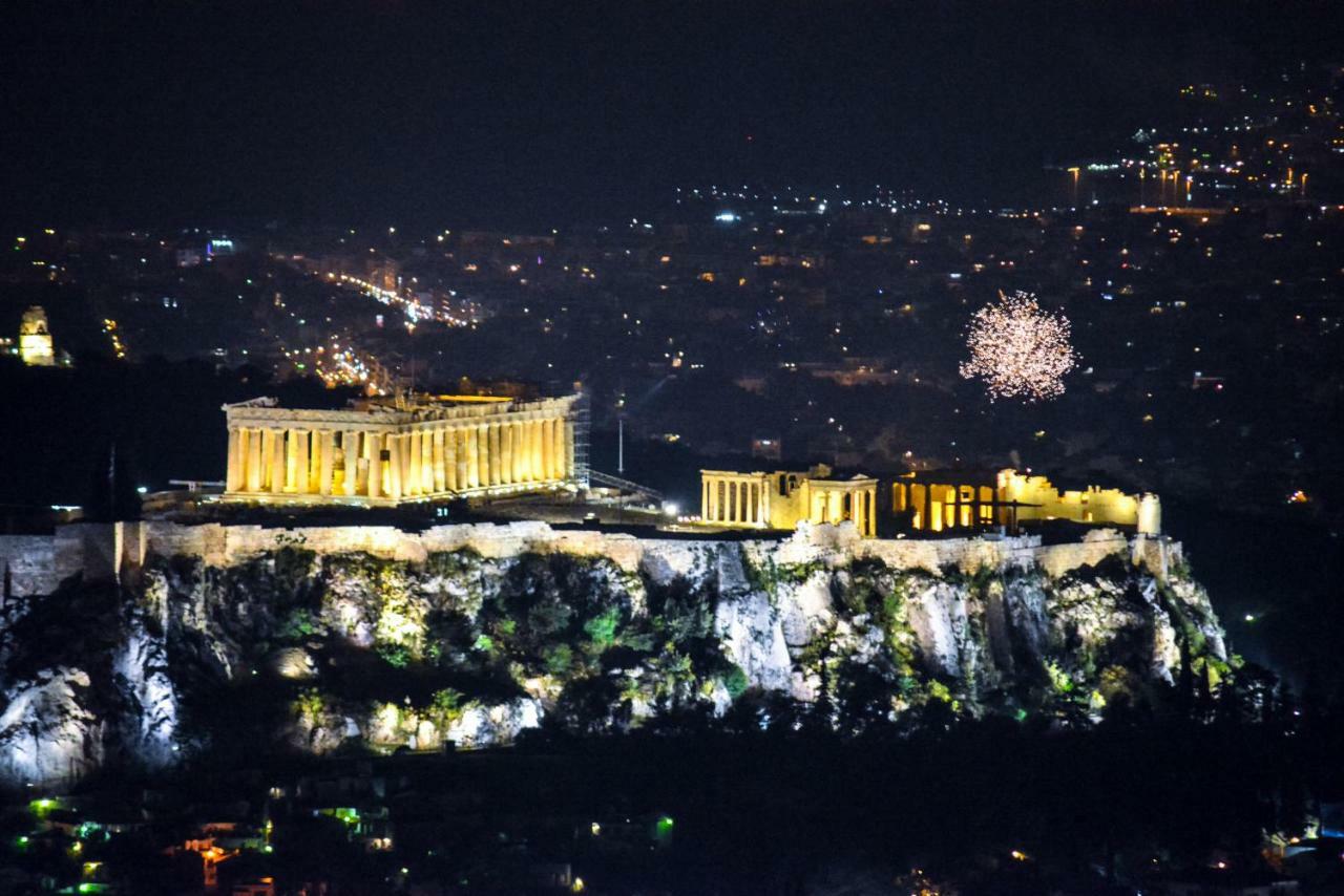 Acropolis Amazing Balcony View 3 Minutes Walking To The Museum Apartment Atena Exterior foto